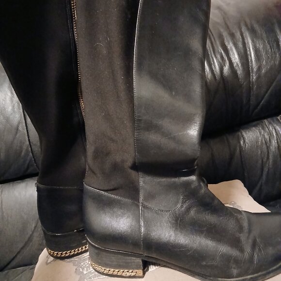 Michael Kors Tall Leather Riding Boots - Picture 10 of 11